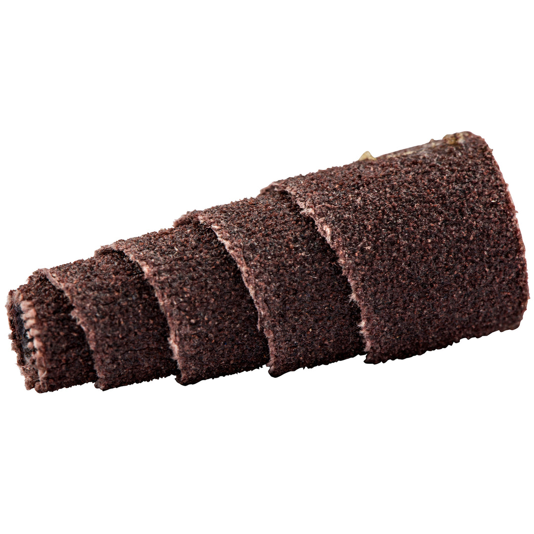 Full Tapered Spiralpoints Merit 81717 Spiral Roll Full-Tapered Spirapoints Aluminum Oxide 120 grit 3/8 Inch x 1 Inch x 1/8 Inch