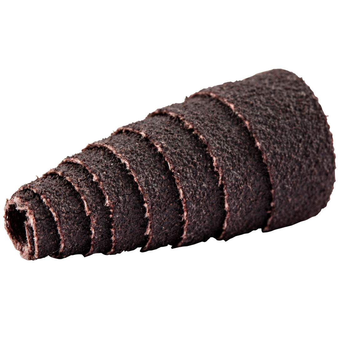 Full Tapered Spiralpoints Merit 81808 Spiral Roll Full-Tapered Spirapoints Aluminum Oxide 60 grit 3/4 Inch x 1 1/2 Inch x 3/16 Inch