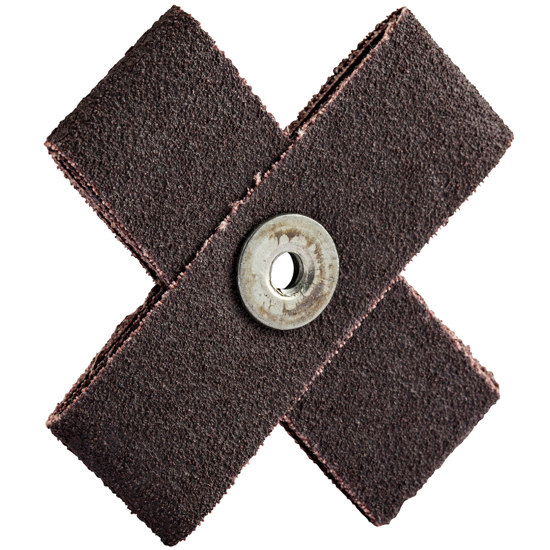 Cross Merit 84119 3 Inch X 8 Ply X 1/4 Inch - 20 Eyelet Hole 80 Grit Aluminum Oxide Cross Pad