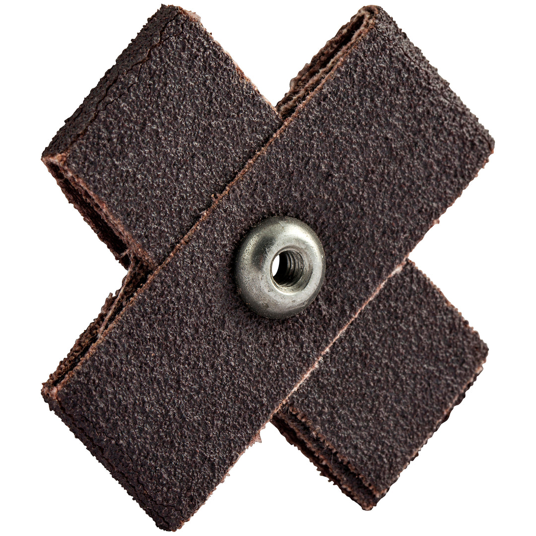 Cross Merit 84128 2 Inch X 8 Ply X 8mm - 32 Eyelet Hole 60 Grit Aluminum Oxide Cross Pad