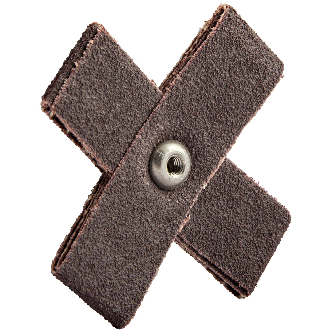 Cross Merit 84206 2-1/2 Inch X 8 Ply X 8mm - 32 Eyelet Hole 80 Grit Aluminum Oxide Cross Pad