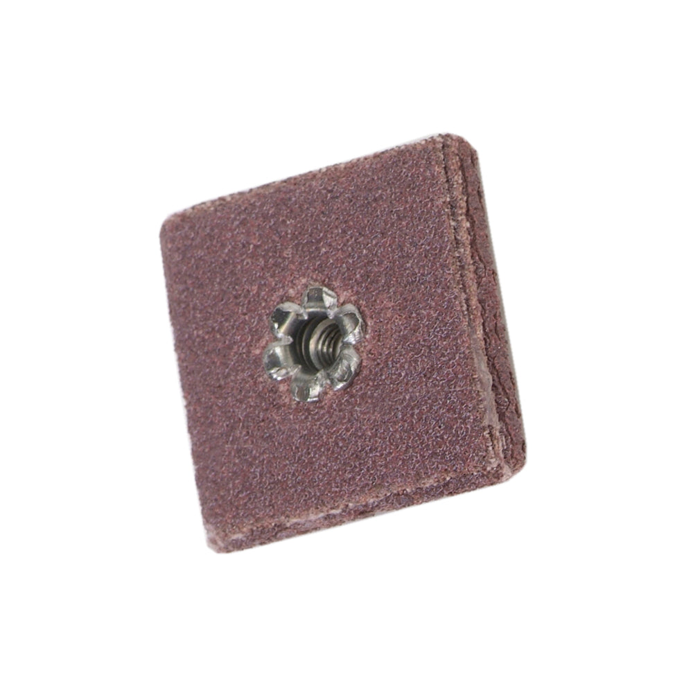Square Merit 84826 1 Inch X 6 Ply X 8mm - 32 Eyelet Hole 80 Grit Aluminum Oxide Square Pad