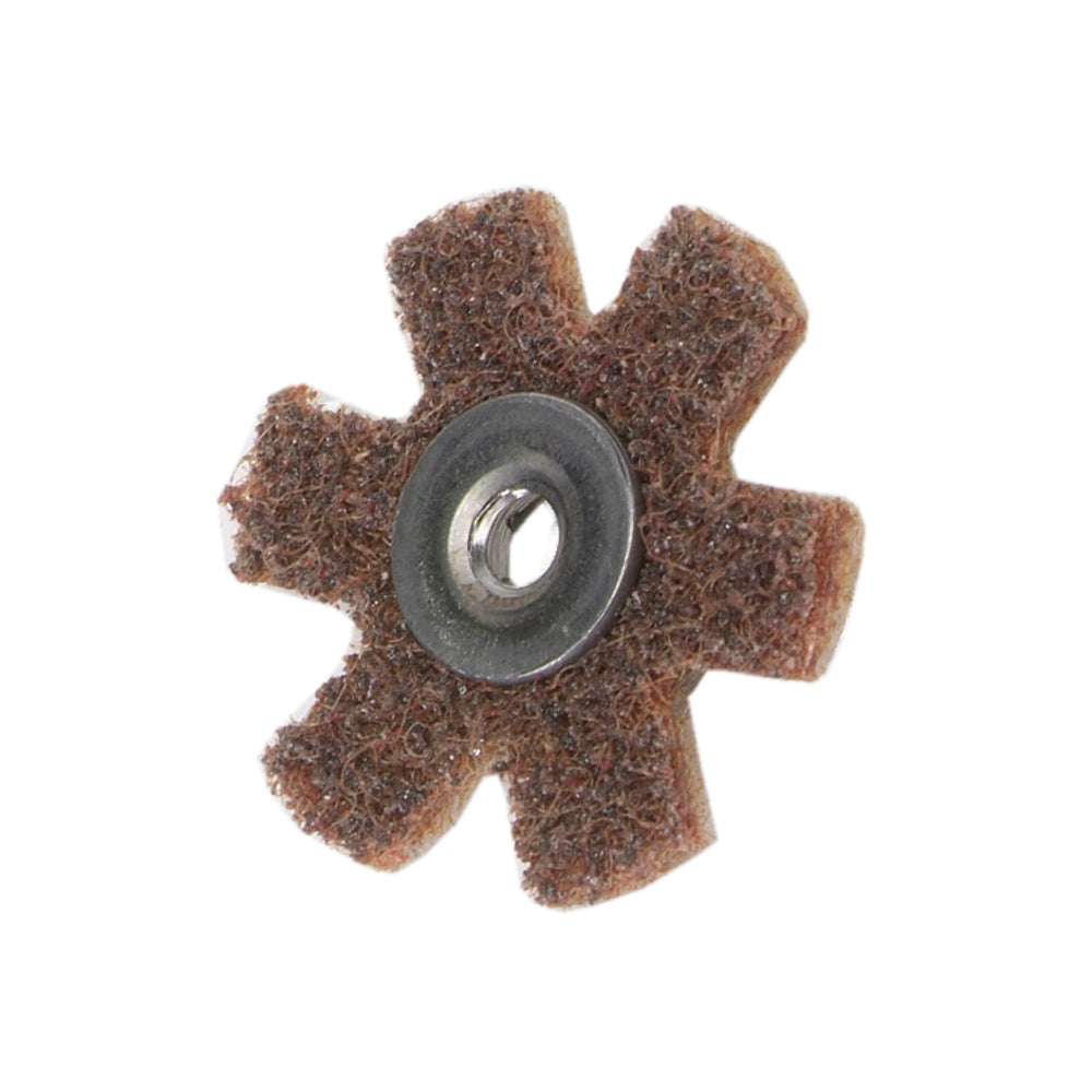 Non-woven Pads Merit 85923 Surface Prep Stars 1/4-20 Eyelet Aluminum Oxide Surface Prep Stars Coarse 1-1/2