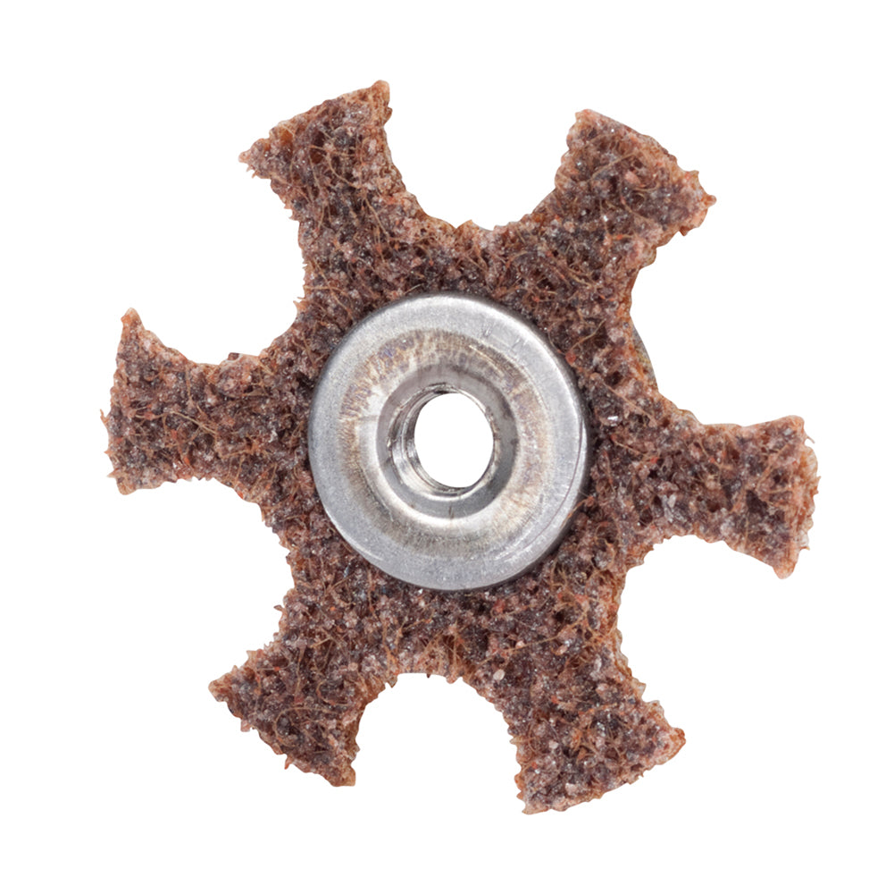 Non-woven Pads Merit 85926 Surface Prep Stars 1/4-20 Eyelet Aluminum Oxide Surface Prep Stars Coarse 2