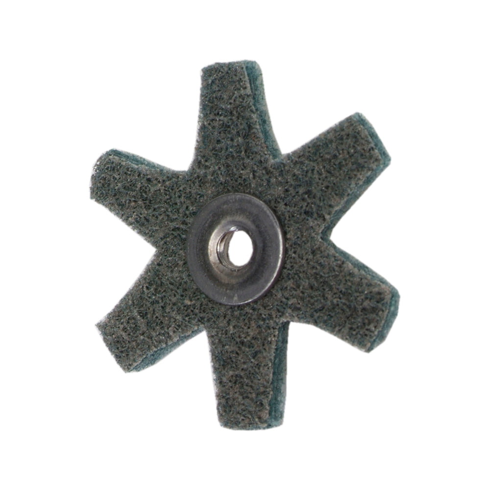Non-woven Pads Merit 85928 Surface Prep Stars 1/4-20 Eyelet Aluminum Oxide Surface Prep Stars Very Fine 2