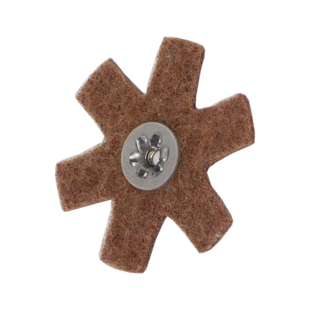 Non-woven Pads Merit 85929 Surface Prep Stars 1/4-20 Eyelet Aluminum Oxide Surface Prep Stars Coarse 3
