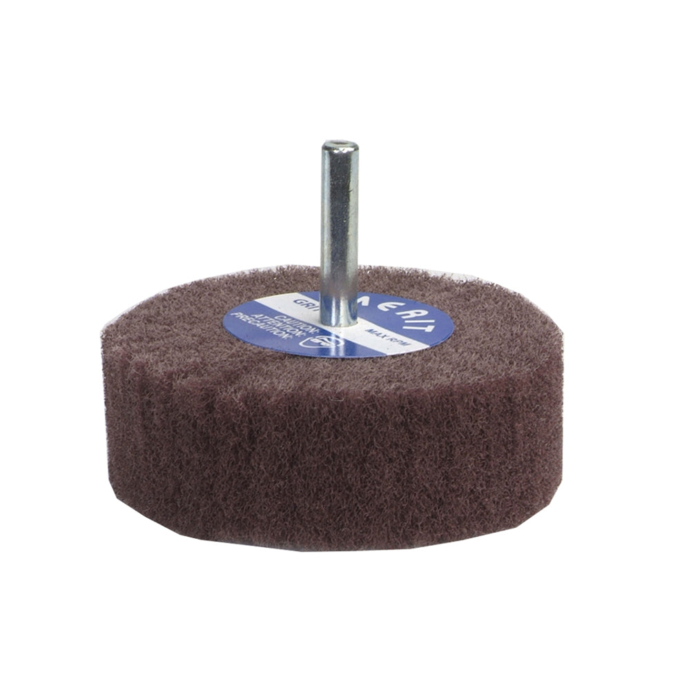 Non-woven Wheels Merit 89992 Flap Wheels With 1/4 Inch Steel Shaft Aluminum Oxide Medium 2X1X1/4 Inch